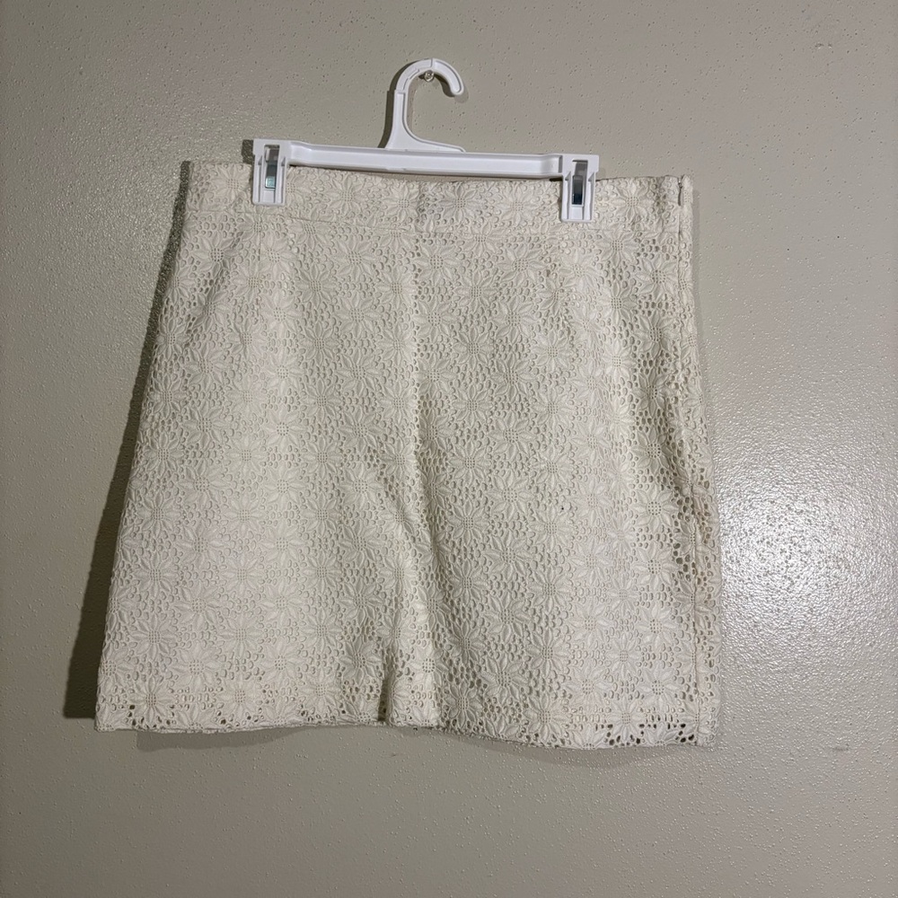 French Connection Lace Crochet Cotton Skirt - Size 12 - NWOT